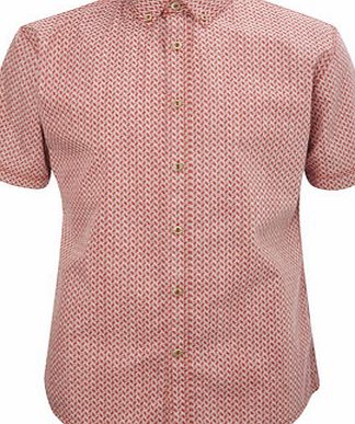 Bhs Trait Red Reverse Print Shirt, Red BR51T06GRED