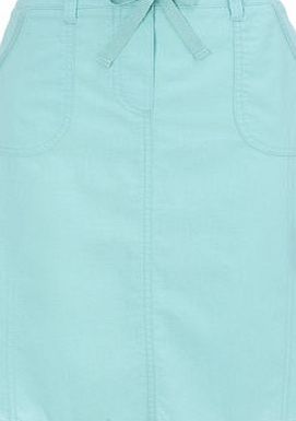 Bhs Turquoise Cotton Skirt, Turquoise 2207710041