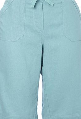 Bhs Turquoise Linen Blend Shorts, Turquoise 2207750041