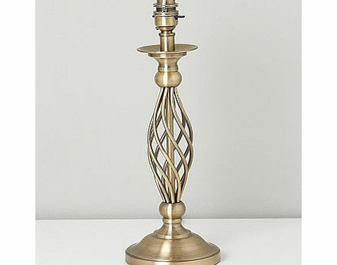 Twisted Lamp Base, antique brass 9716614059
