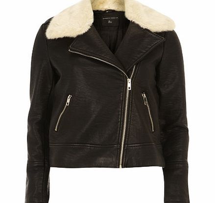 Bhs Ultimate Faux Leather Biker Jacket, black