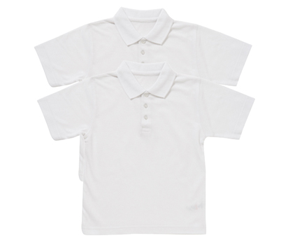 bhs Unisex 2 pack pique polo shirt