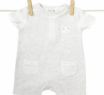 Bhs Unsiex Grey Star Romper, ivory 1591720904