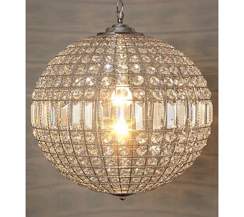 Bhs Ursula large crystal ball pendant, clear