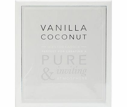 Bhs Vanilla coconut boxed candle, cream 30921170005