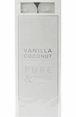 Bhs Vanilla coconut pack 24 tea lights, cream