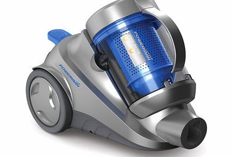 Bhs Vax Blue and Grey Cylinder Vaccum, black