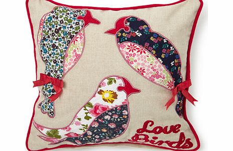 Bhs Vintage Chestnut mini love birds cushion, multi