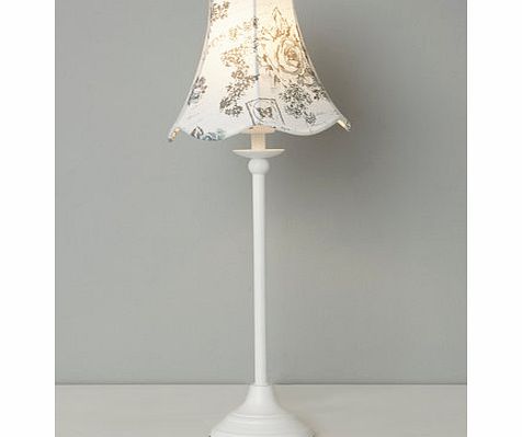 Bhs Vintage Rose Print Stick Lamp, duck egg 9773263132