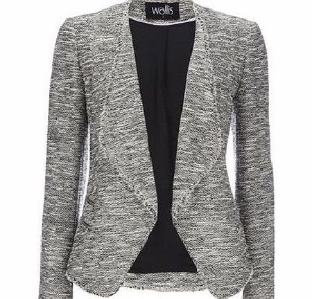 Bhs Waterfall Zip Boucle Jacket, multi 12034219530