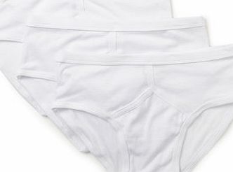 Bhs White 3 Pack Value Briefs, White BR60B02GWHT