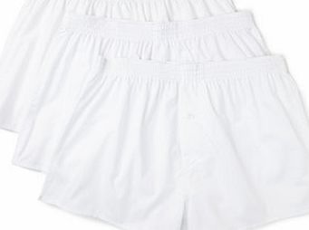 Bhs White 3 Pack Woven Boxers, White BR60W11GWHT