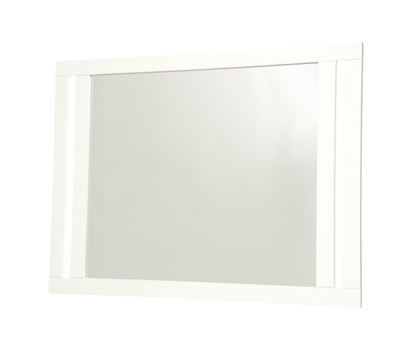 White bathroom wall mirror