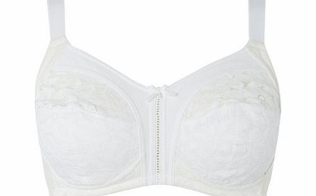 Bhs White Blossom Total Support Boxed Bra, white
