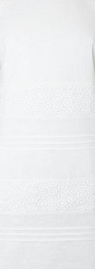 Bhs White Broiderie Shift Dress, white 356780306