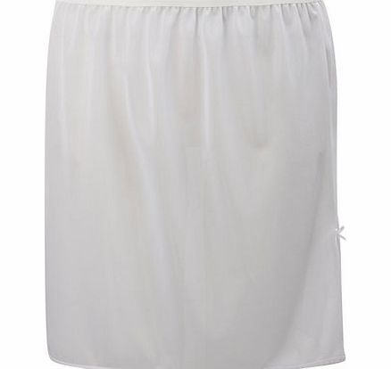 Bhs White Cling Resist 18`` Half Slip, white