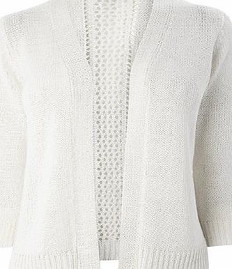 Bhs White Corded Cardigan, white 588530306
