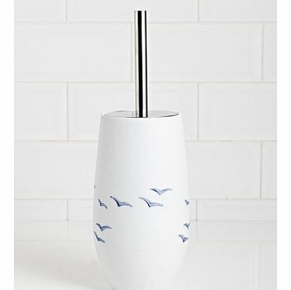 White Cotton & Co porcelain painted bird toilet