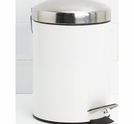 Bhs White Dome Lid 3LT Bin, white 1943250306