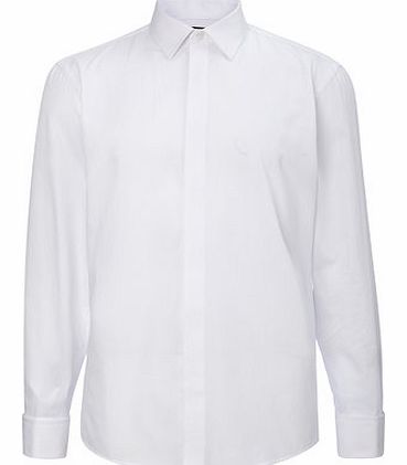 Bhs White Dress Shirt Tailored, White BR66H07FWHT