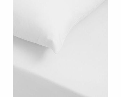 Bhs White essentials fitted sheet, white 1893940306