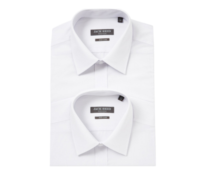bhs White formal shirt twin pack