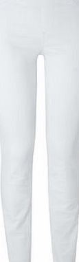 Bhs White Full Length Super Stretch Jegging, white