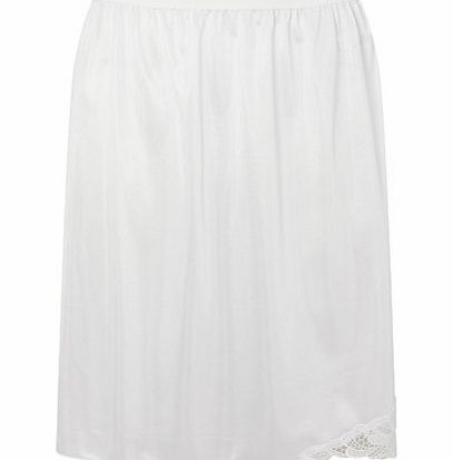 White Guipure 20`` Waist Slip, white 4804640306
