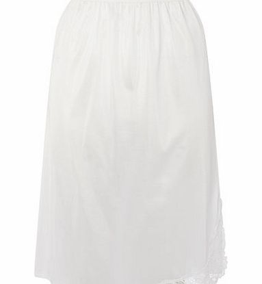White Guipure 24`` Waist Slip, white 4804630306