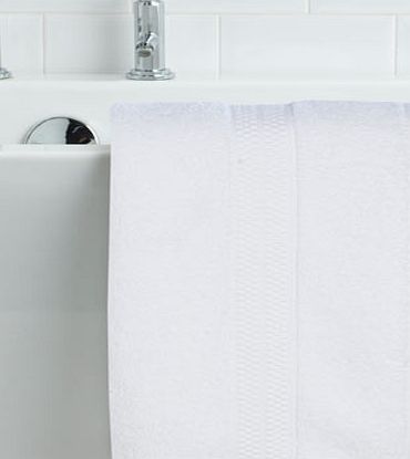 Bhs White Highfield Park Egyptian cotton hand towel,