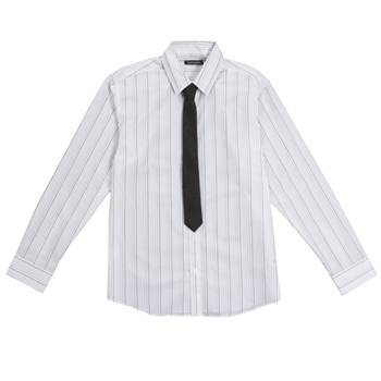 bhs White ombre stripe shirt and tie set