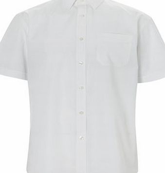 Bhs White Point Collar Shirt, White BR66S01FWHT