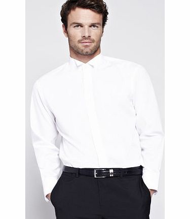 Bhs White Regular Fit Wedding Shirt, White BR66W03EWHT
