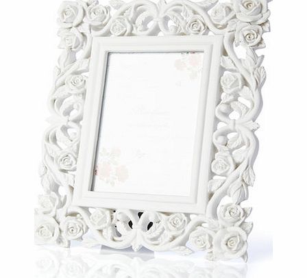 Bhs White rose cut out frame, white 30923710306
