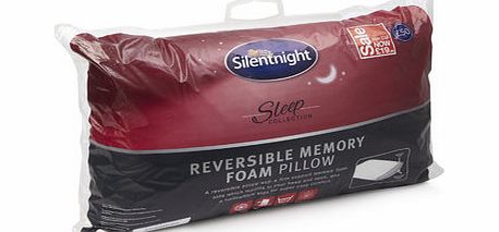 Bhs White Silentnight Reversible Memory Foam Pillow,