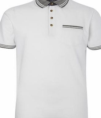 Bhs White Smart Cotton Polo Shirt, WHITE BR52S16GWHT