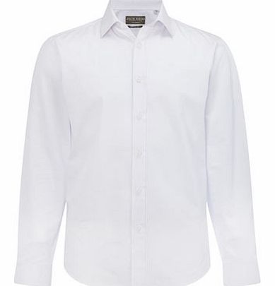 Bhs White Twill Shirt, White BR66C04DWHT
