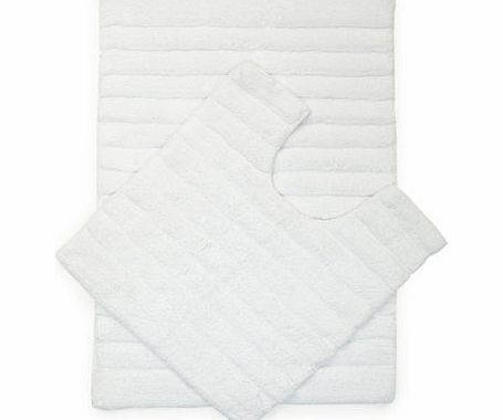 Bhs White Ultimate Hotel bath mats, white 1943030306