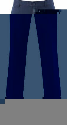 Winter Navy Flat Front Chinos, Blue BR58A01FBLU