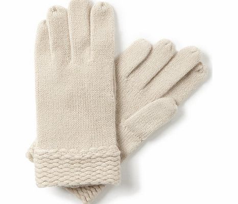Womens Beige Supersoft Glove, beige 6605500431