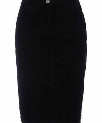 Bhs Womens Black A-Line Cord Skirt, black 2207158513