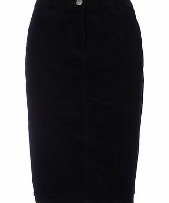 Bhs Womens Black A-Line Cord Skirt, black 2207158513