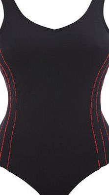 Bhs Womens Black And Red Triple Side Tape Sports