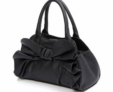 Womens Black Bow Bag, black 3119458513