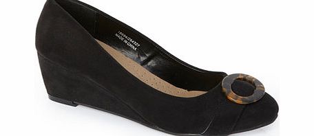 Bhs Womens Black Classic Tortoiseshell Shoes, black
