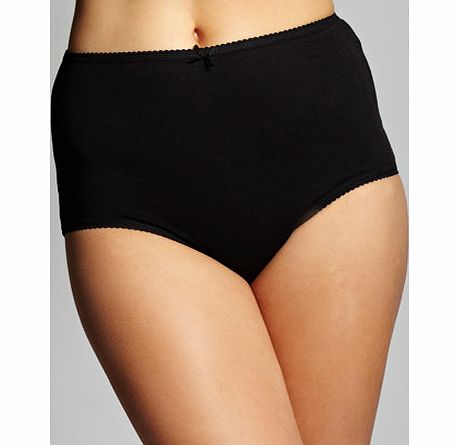Bhs Womens Black Cotton Full Brief, black 4839038513