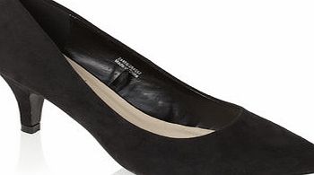 Bhs Womens Black Fashion Wide Fit Court Shoes in