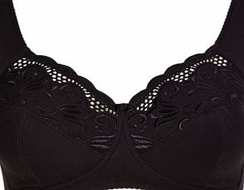 Bhs Womens Black Iris Non-Wired Total Support Bra,