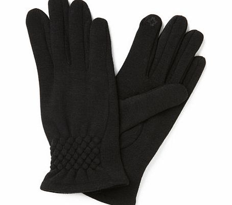 Bhs Womens Black Microfibre I-tip Glove, black