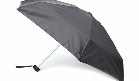 Bhs Womens Black Mini Flat Plain Umbrella, black